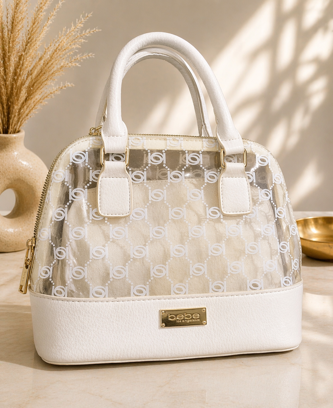 White BeBe Handbag-used