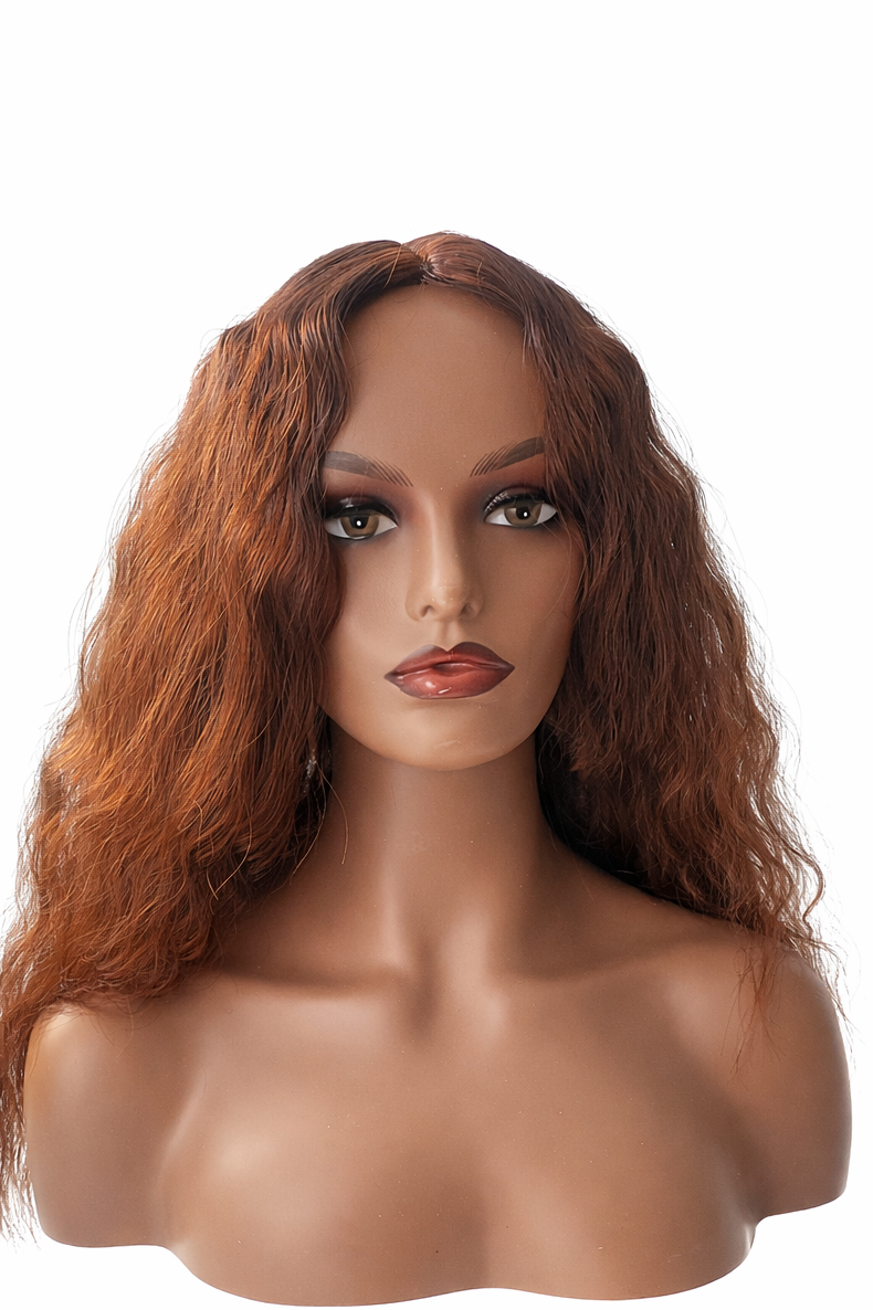 🤎 26” Brown Synthetic Wig – Quick Glam & Go