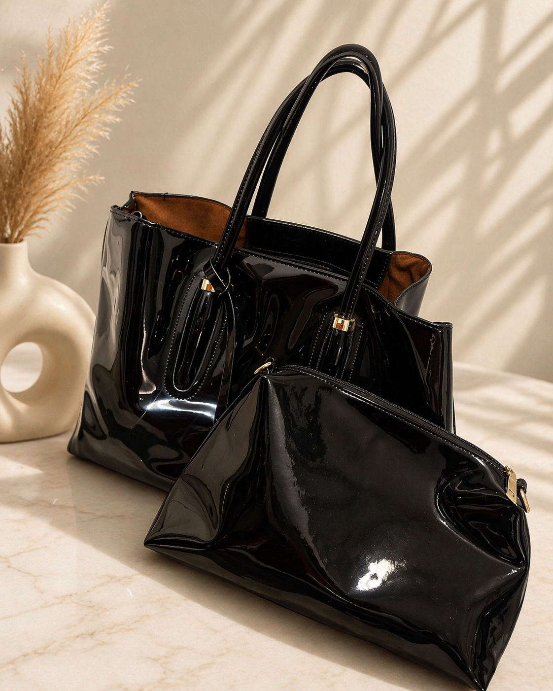 Glossy tote (used-good condition)
