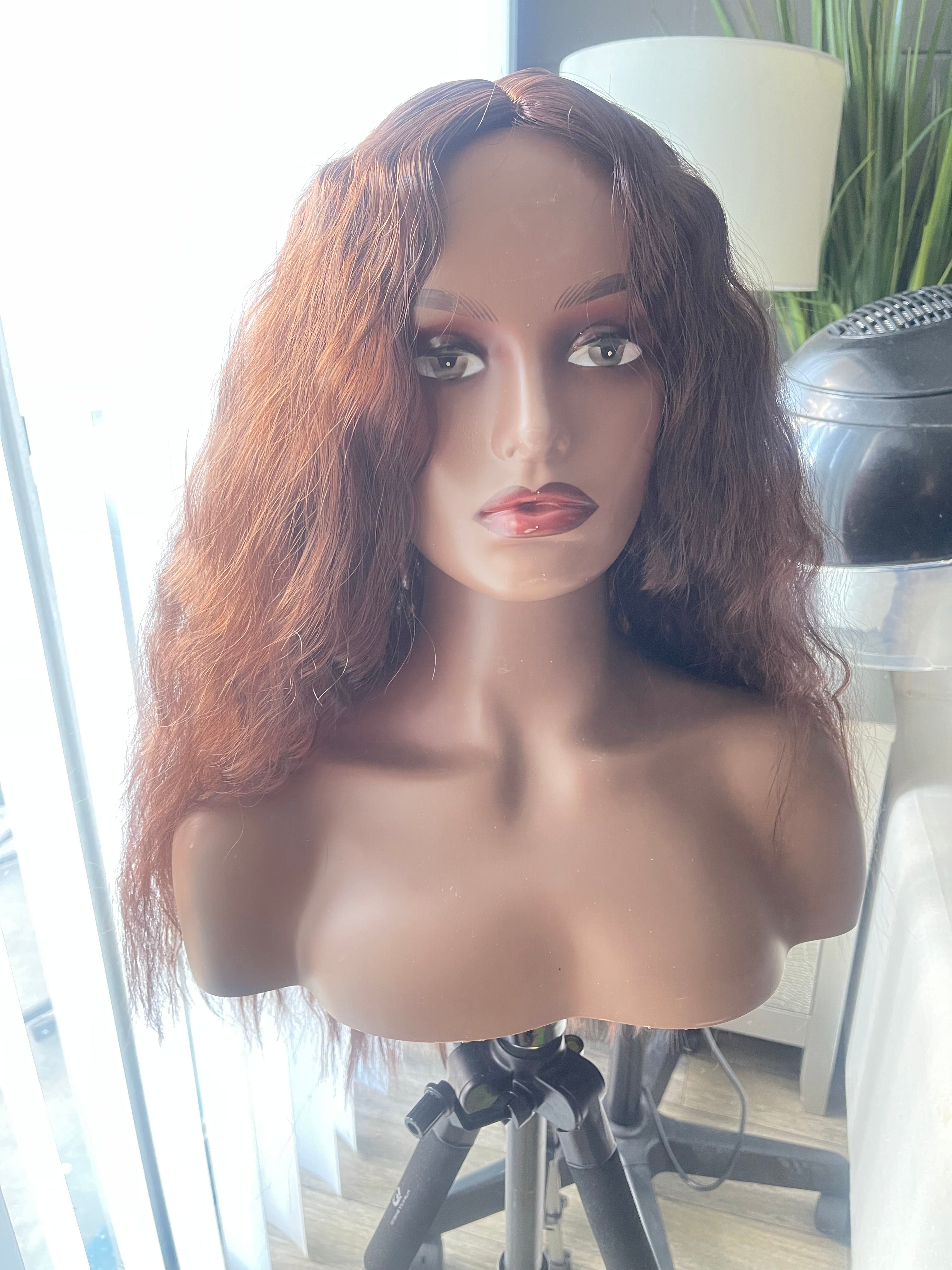 🤎 26” Brown Synthetic Wig – Quick Glam & Go